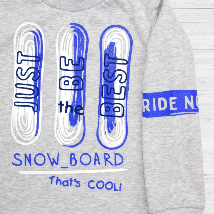 Водолазка 2162-115/19 термо/серый меланж/SNOW_BOARD