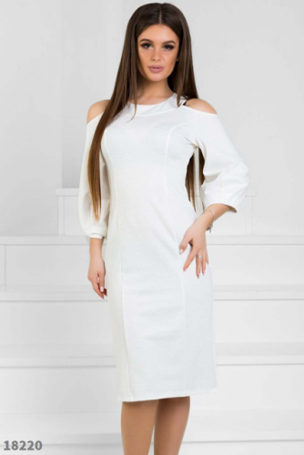 Женское платье 18220 белый