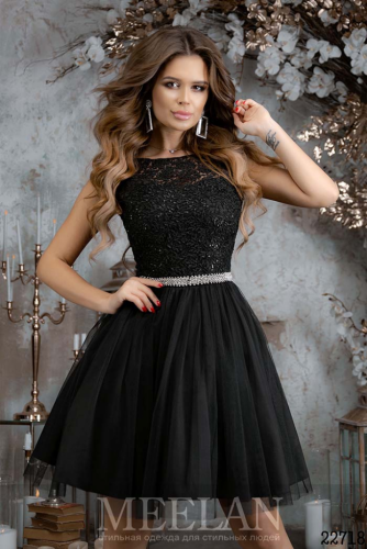 Женское платье 22718 черный