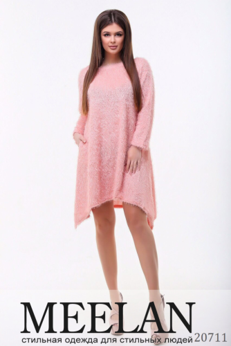Женское платье 20711 розовый