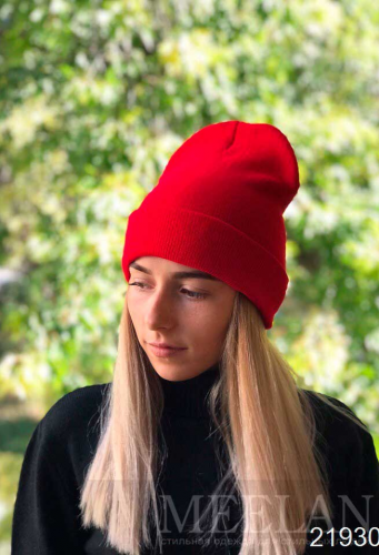 Женская шапка 21930 красный