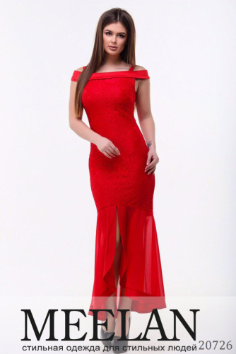 Женское платье 20726 красный