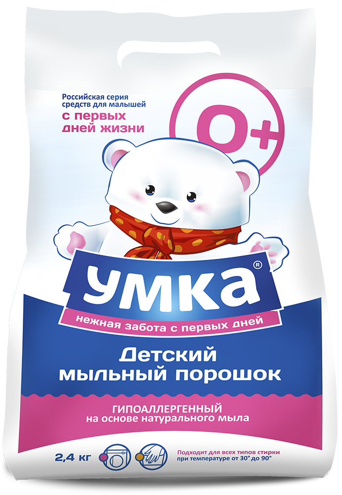 255p. 425. Порошок стиральный детский УМКА (бесфосфатный), 2,4 кг.