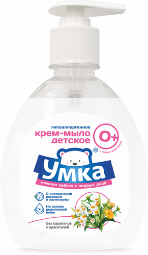 Крем-мыло жидкое детское гипоаллергенное УМКА, 300мл