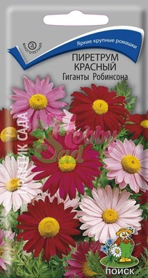 Цветы Пиретрум Гиганты Робинсона красный (0,2 г) Поиск