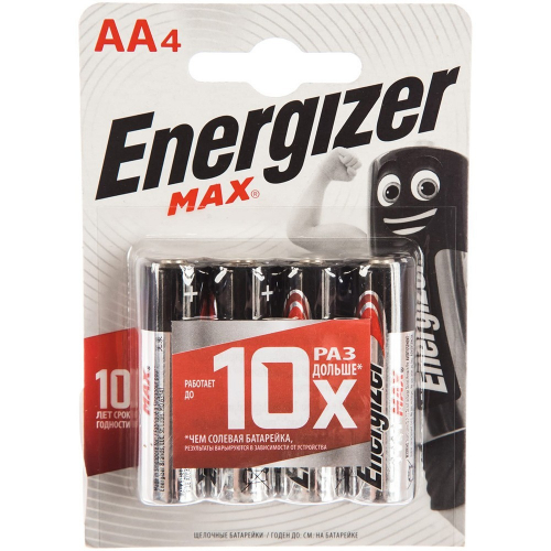 Элемент питания 28643 Energizer MAX POWER SEAL (4шт) LR6/316 BL4  /цена за упак/ в Нижнем Новгороде