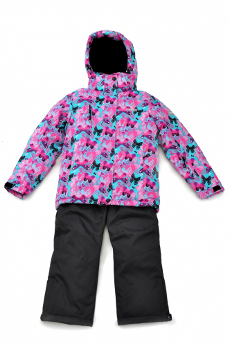 Куртка+п/к дев. детск. SNOWEST SG627-2 бирюзовый/розовый
