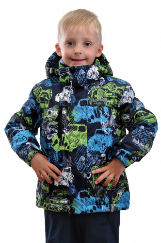 Куртка+п/к мал. детск. SNOWEST SB501-2 т.синий/салатовый
