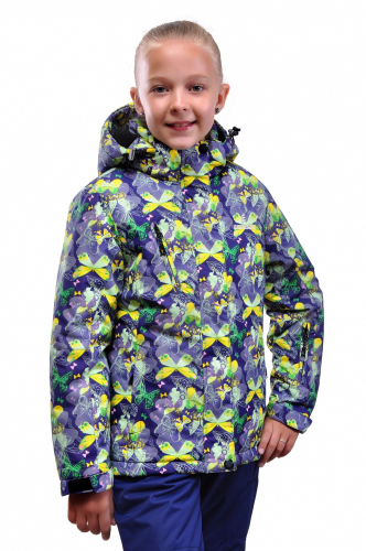 Куртка+п/к дев. детск. SNOWEST SG627-3 т.синий/жёлтый