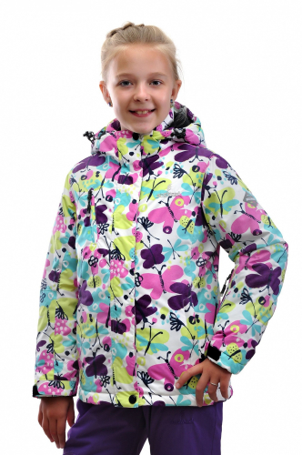 Куртка+п/к дев. детск. SNOWEST SG602-1 фиолет/роз/белый