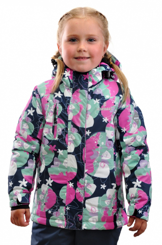 Куртка+п/к дев. детск. SNOWEST SG631-2 розовый/т.синий/зелён.