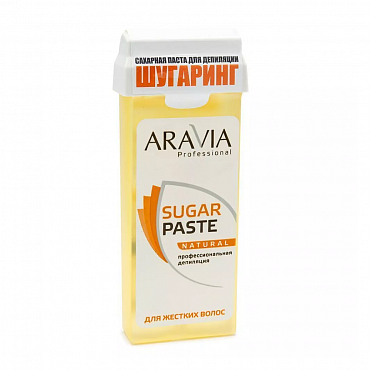ARAVIA Паста сахарная мягкой консистенции для шугаринга Натуральная, в картридже 150 г