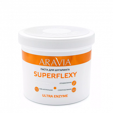 ARAVIA Паста для шугаринга Мягкая с ферментами / SUPERFLEXY Ultra Enzyme 750 г
