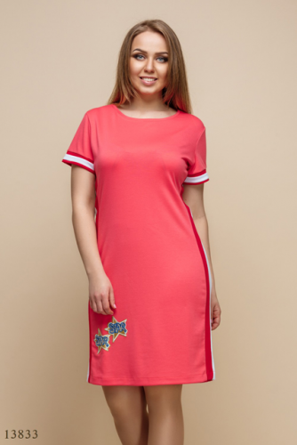 Женское платье большого размера Астрид розовый