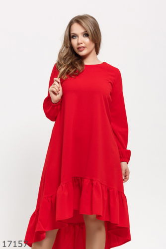 Женское платье 17157 красный