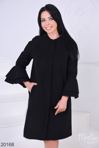 Женское пальто 20168 черный