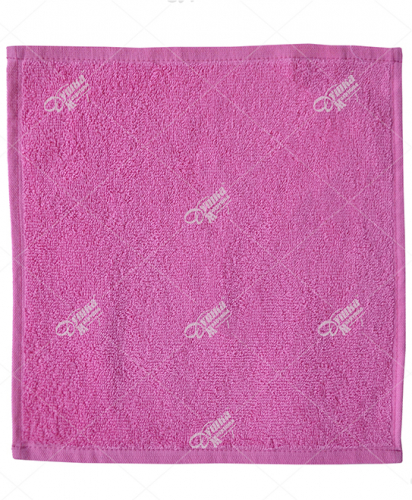 Розовая махровая салфетка