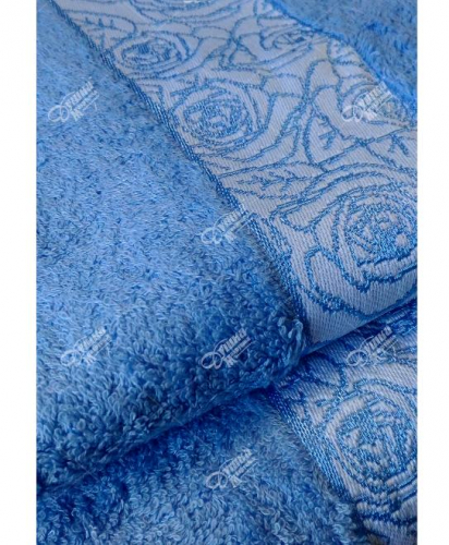 Набор бамбуковых полотенец голубой 