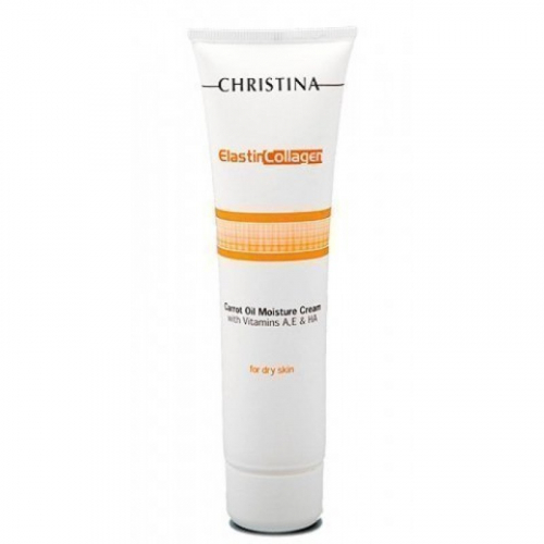 CHR372, Elastin Collagen Carrot Oil Moisture Cream with Vit. A, E & HA   - Увлажняющий крем с морковным маслом, коллагеном и эластином для сухой кожи., 60, Christina