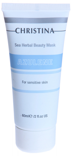 CHR060, Sea Herbal Beauty Mask Azulene - Азуленовая маска красоты для чувствительной кожи, 60, Christina