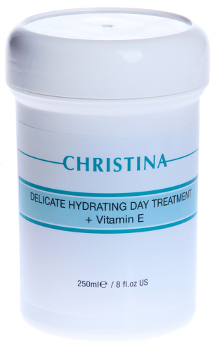 CHR115, Delicate Hydrating Day Treatment + Vitamin E  - Деликатный увлажняющий дневной лечебный крем с витамином Е., 250, Christina