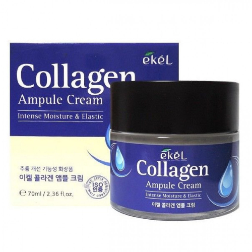 Крем для лица с коллагеном Ekel Collagen Ampoule Intense Moisture&Elastic 70 ml