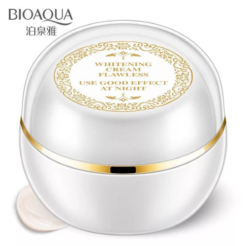 Отбеливающий выравнивающий тон кожи крем для лица ночной Bioaqua Beauty Muscle Run Lady Cream 30ml