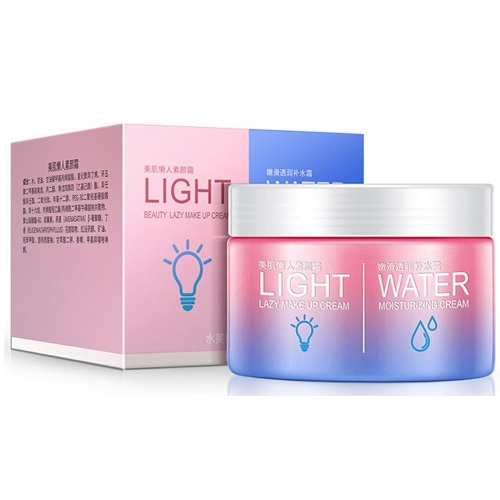 Увлажняющий крем + база под макияж для лица BioAqua Light Water Cream 50+50 ml