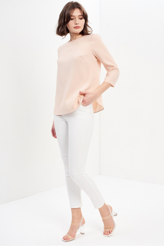 #84409 Блуза (ANTIGA) бежево-розовый