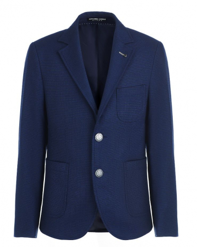 Пиджак для мальчика (цвет синий фактурный)