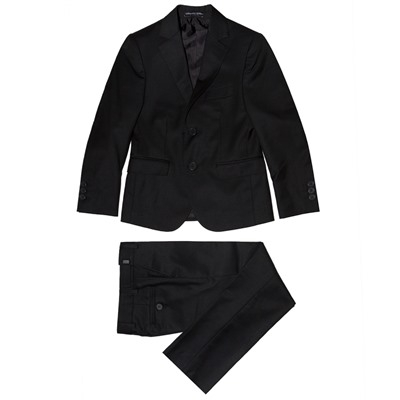 Костюм классика пиджак, брюки с вспушкой для мальчика  черный