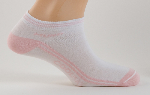  243р. 460р. 800 Invisible Coolmax носки, 11/18- белый/розовый