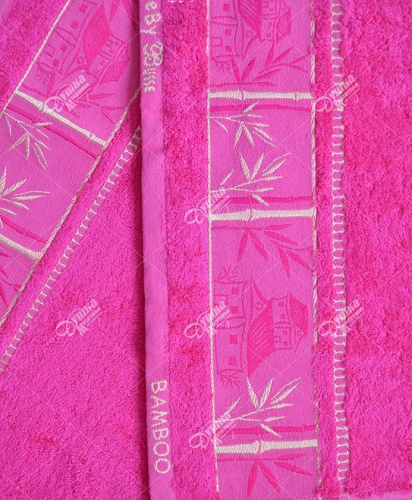 Набор из 2 бамбуковых полотенец (Розовый)