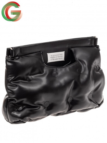 Дутая стеганая сумка женская из искусственной кожи, цвет черный