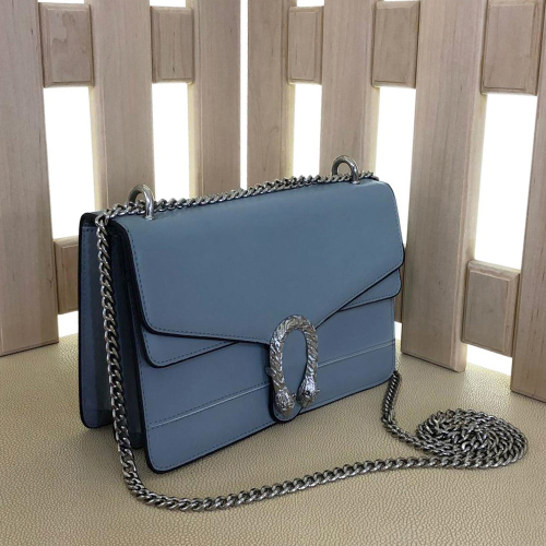 См. описание. Стильная сумочка Lukybox из эко-кожи цвета голубой туман.
