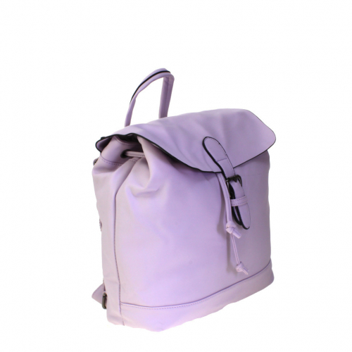 См. описание. Стильная женская сумка-рюкзак Flora_Resolter из эко-кожи бледно-пурпурного цвета.