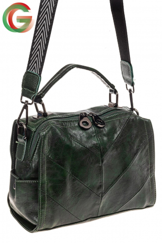 Сумка женская рюкзак из искусственной кожи, цвет зеленый