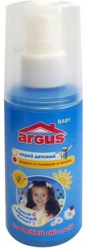 Спрей от комаров для детей ARGUS BABY 75мл АR-783 (24/1)