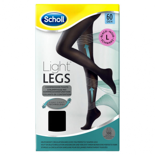 Scholl Light Legs Strumpfhose, Колготки Легкие ноги с нежной функцией сжатия, Размер L 1 шт.