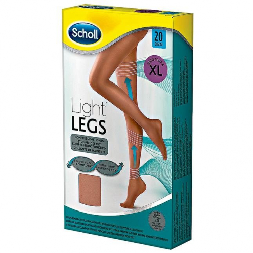 Scholl Light Legs Strumpfhose, Колготки Легкие ноги с нежной функцией сжатия Размер XL 1 шт.