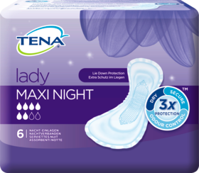 Tena Lady Maxi Night гигиенические прокладки, 6 шт