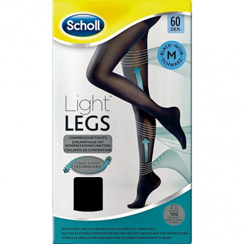Scholl Light Legs Strumpfhose, Колготки Легкие ноги с нежной функцией сжатия, Размер M 1 шт.