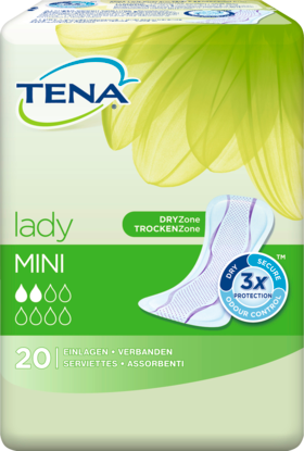 Tena Lady Mini гигиенические прокладки, 20 шт