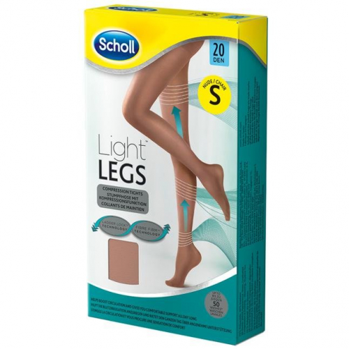 Scholl Light Legs Strumpfhose, Колготки Легкие ноги с нежной функцией сжатия, Размер S 1 шт.