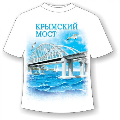 Подростковая футболка Крымский мост