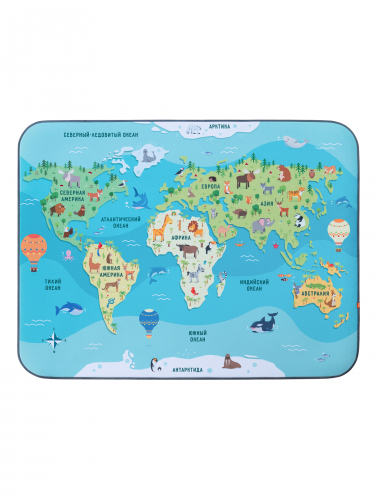 Детский игровой коврик “Карта мира” (0332)