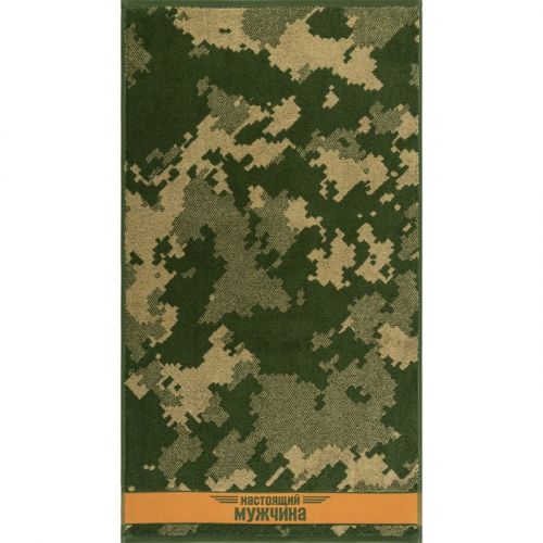 Полотенце махровое Brave man, 50х90 см, зеленый, хлопок 100%, 420 г/м2   4695796