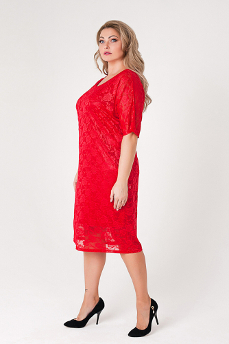 Платье #161609Красный/Красный