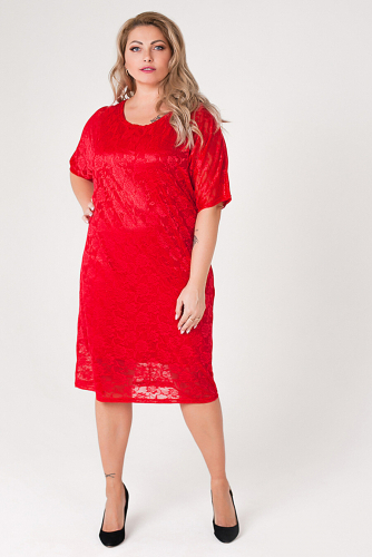 Платье #161609Красный/Красный