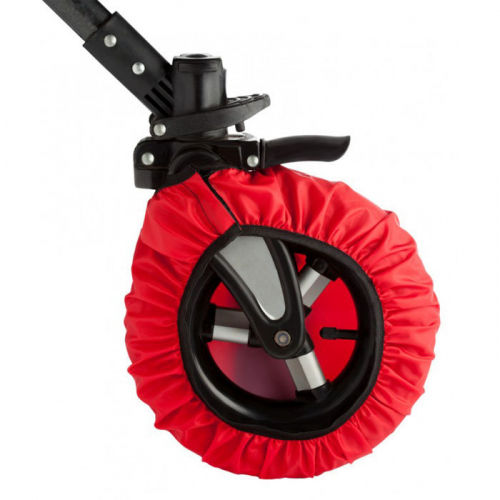 Чехлы на колёса для коляски с поворотными колёсами Roxy красные